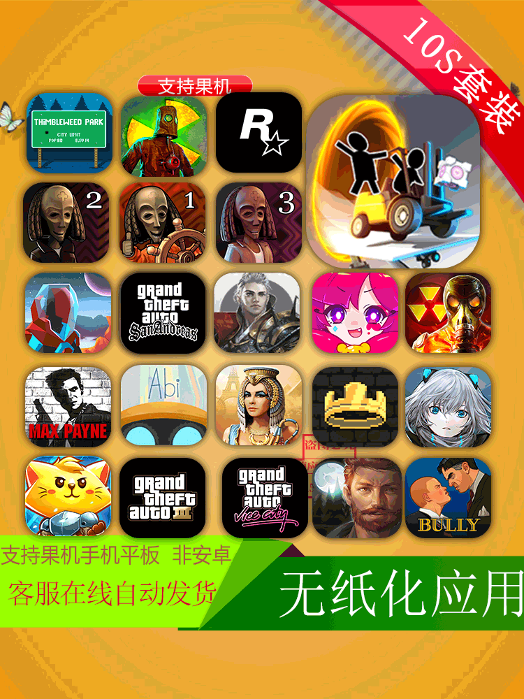 苹果付费游戏003 gta系列各类付费游戏可查看下面目录-酷玩君资源网|安卓苹果鸿蒙pc电脑mac应用游戏手游安装测评